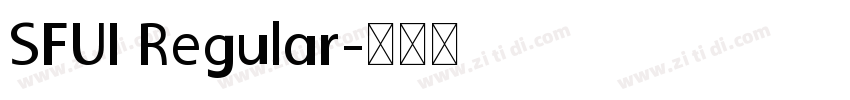 SFUI Regular字体转换